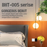 BHT-005-GCLW 220V AC 3A Smart Home Heating Thermostat for EU Box, Control Boiler Heating with Only Internal Sensor & WIFI Connection, BHT-005-GCLW
